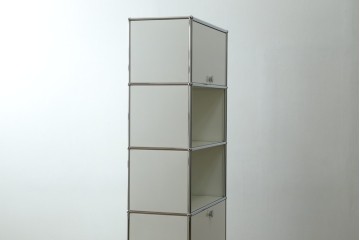 中古　美品　スイス　USMハラー(USM Haller)　ホームオフィスにもおすすめなスッキリとしたデザインのシェルフ　定価約35万5千円　(R-084900)