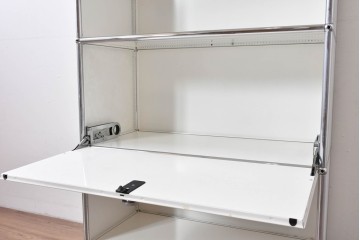 中古　美品　スイス　USMハラー(USM Haller)　ホームオフィスにもおすすめなスッキリとしたデザインのシェルフ　定価約35万5千円相当　(R-084900)