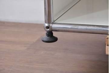 中古　美品　スイス　USMハラー(USM Haller)　ホームオフィスにもおすすめなスッキリとしたデザインのシェルフ　定価約35万5千円相当　(R-084900)