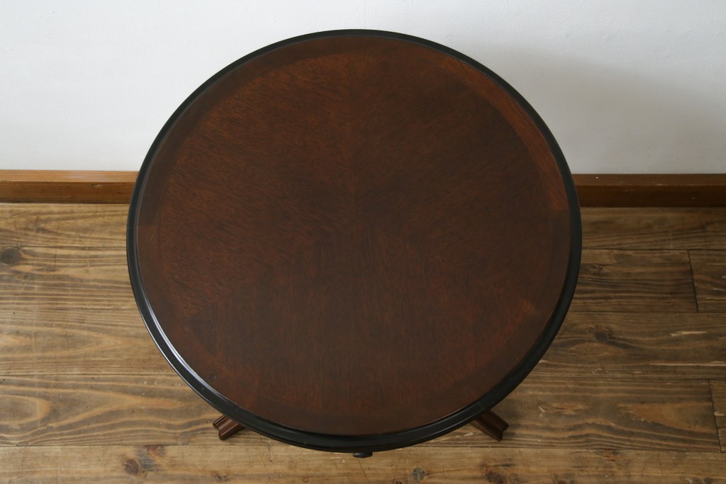 中古　美品　希少な廃番品!!　maruni(マルニ木工)　ブリティッシュコレクション　引き出し付きサイドテーブル　(R-084902)