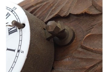 ジャンク品　AIKOSHA(愛工舎)　自動時計　動時計　お部屋に美しく溶け込む掛け時計　(R-084906)