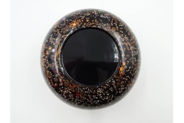 時代物　蛤・那智黒　螺鈿の花文が華やかな碁笥・碁石セット　(R-084907)