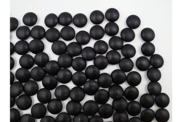 時代物　蛤・那智黒　螺鈿の花文が華やかな碁笥・碁石セット　(R-084907)