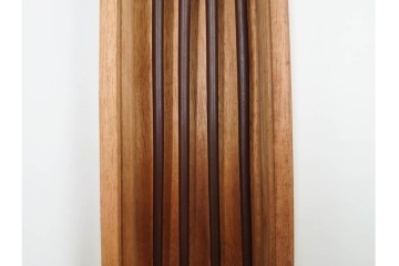 在銘　亀文堂正平造の青銅霊芝頭火箸と明珍宗之作火箸のセット　共箱付き　(R-084908)