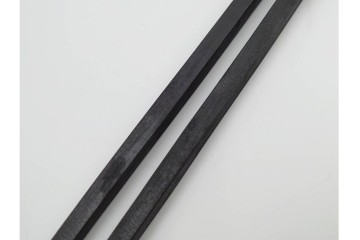 在銘　亀文堂正平造の青銅霊芝頭火箸と明珍宗之作火箸のセット　共箱付き　(R-084908)