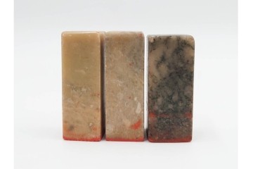 木彫・彫刻・篆刻　石材製と木製の古印材まとめて22点セット　(R-084911)