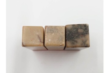 木彫・彫刻・篆刻　石材製と木製の古印材まとめて22点セット　(R-084911)