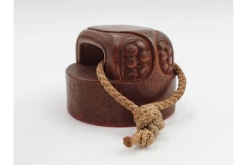 木彫・彫刻・篆刻　石材製と木製の古印材まとめて22点セット　(R-084911)