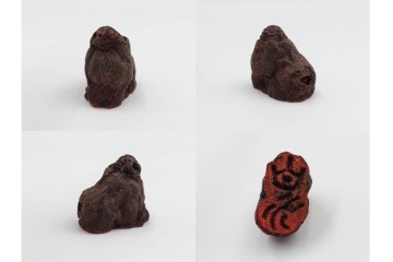 木彫・彫刻・篆刻　石材製と木製の古印材まとめて22点セット　(R-084911)