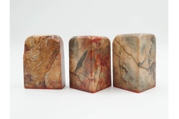 木彫・彫刻・篆刻　石材製と木製の古印材まとめて22点セット　(R-084911)