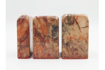 木彫・彫刻・篆刻　石材製と木製の古印材まとめて22点セット　(R-084911)