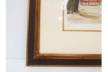 真作　荻須高徳　「インノサン広場」　77/185　リトグラフ　(R-084917)