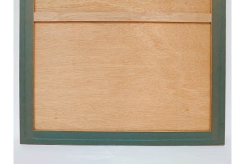 真作　サイン入り　荻須高徳　「中庭に続くロケット通り」　パリの街並みを描いた和紙刷りリトグラフ　外箱付き　(R-084918)