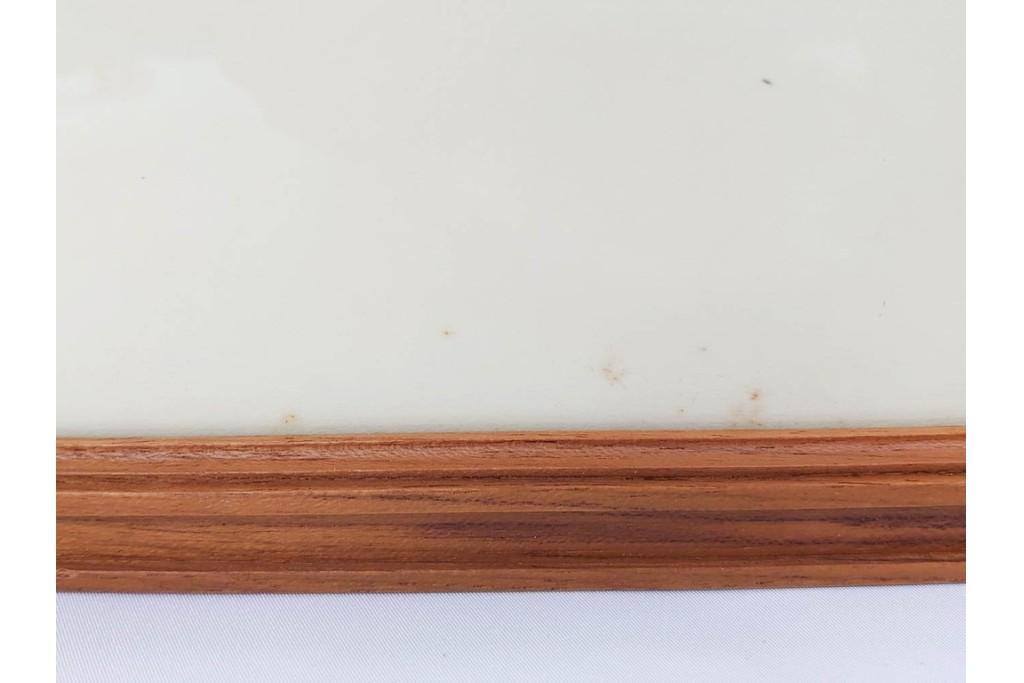 真作　サイン入り　荻須高徳　「中庭に続くロケット通り」　パリの街並みを描いた和紙刷りリトグラフ　外箱付き　(R-084918)