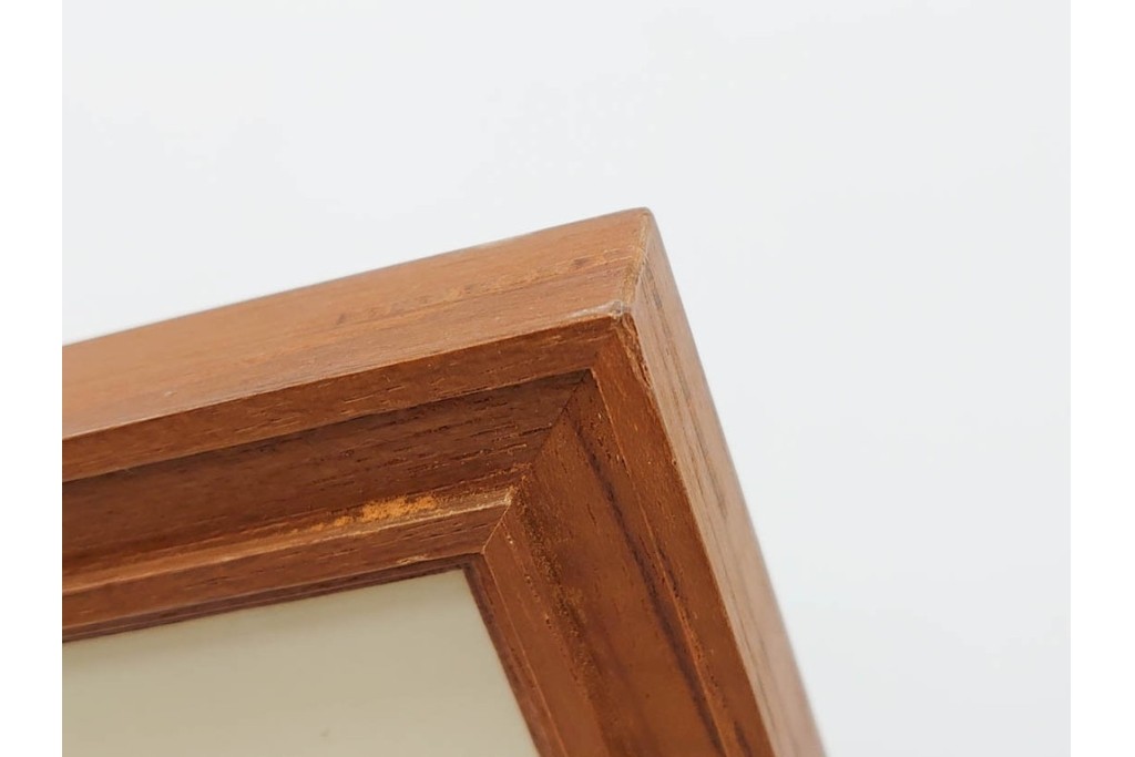 真作　サイン入り　荻須高徳　「中庭に続くロケット通り」　パリの街並みを描いた和紙刷りリトグラフ　外箱付き　(R-084918)