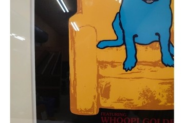 真作　直筆サイン入り　ジョージ・ロドリーゲ(George Rodrigue)　ブルードッグ　「A MAN&HIS DOG」　28/90　シルクスクリーン　(R-084919)