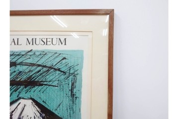 真作　版上サイン入り　1980年　ベルナール・ビュッフェ(ビュフェ)　Bernard Buffet　「富士山」　力強い線描と鮮やかな色彩のリトグラフポスター　(R-084920)