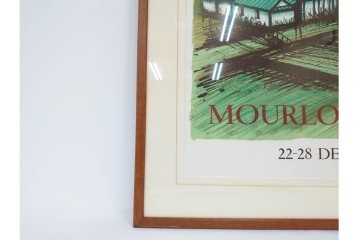 真作　版上サイン入り　1980年　ベルナール・ビュッフェ(ビュフェ)　Bernard Buffet　「富士山」　力強い線描と鮮やかな色彩のリトグラフポスター　(R-084920)