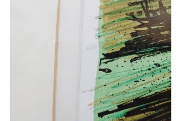 真作　版上サイン入り　1980年　ベルナール・ビュッフェ(ビュフェ)　Bernard Buffet　「富士山」　力強い線描と鮮やかな色彩のリトグラフポスター　(R-084920)