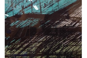 真作　版上サイン入り　1980年　ベルナール・ビュッフェ(ビュフェ)　Bernard Buffet　「富士山」　力強い線描と鮮やかな色彩のリトグラフポスター　(R-084920)