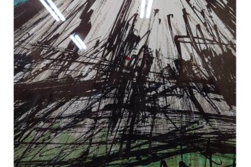 真作　版上サイン入り　1980年　ベルナール・ビュッフェ(ビュフェ)　Bernard Buffet　「富士山」　力強い線描と鮮やかな色彩のリトグラフポスター　(R-084920)