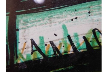 真作　版上サイン入り　1980年　ベルナール・ビュッフェ(ビュフェ)　Bernard Buffet　「富士山」　力強い線描と鮮やかな色彩のリトグラフポスター　(R-084920)