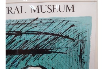 真作　版上サイン入り　1980年　ベルナール・ビュッフェ(ビュフェ)　Bernard Buffet　「富士山」　力強い線描と鮮やかな色彩のリトグラフポスター　(R-084920)