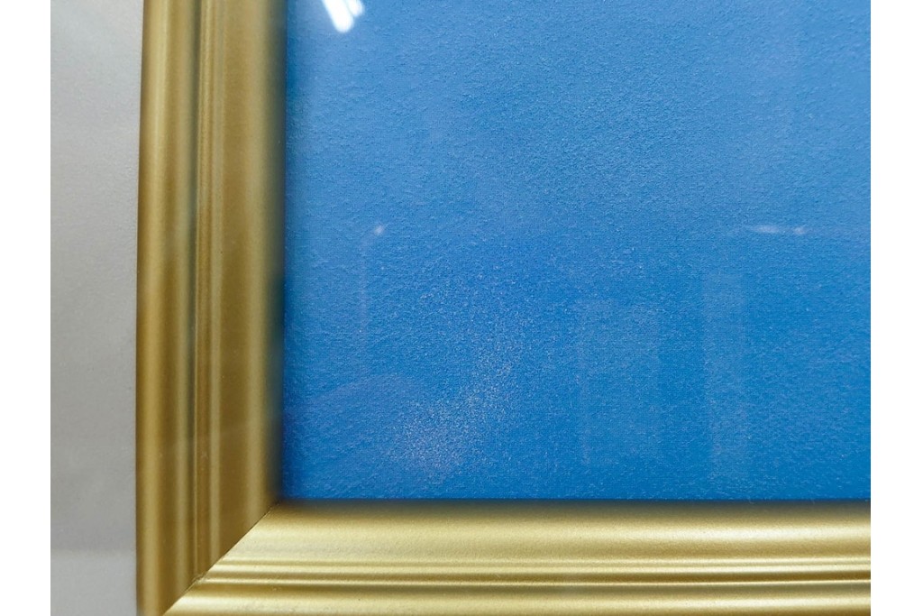 複製画　東山魁夷　限定300部のうち第98番　「山湖澄む」　額装絵画　外箱なし　(R-084922)