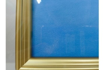 複製画　東山魁夷　限定300部のうち第98番　「山湖澄む」　額装絵画　外箱なし　(R-084922)