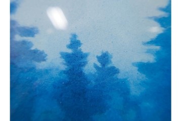 岩絵具方式複製画　東山魁夷　第1977番　「朝雲」　承認印入り保証書・外箱付き　(R-084923)