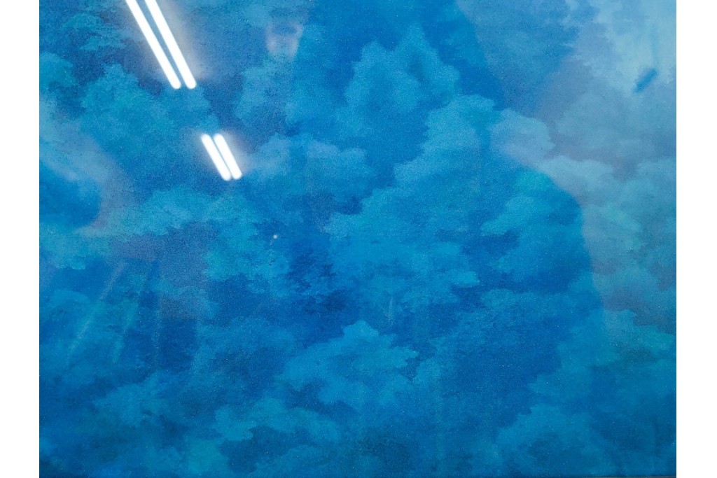 岩絵具方式複製画　東山魁夷　第1977番　「朝雲」　承認印入り保証書・外箱付き　(R-084923)