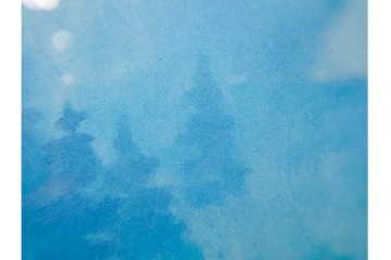 岩絵具方式複製画　東山魁夷　第1977番　「朝雲」　承認印入り保証書・外箱付き　(R-084923)