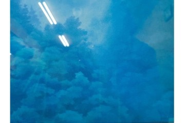 岩絵具方式複製画　東山魁夷　第1977番　「朝雲」　承認印入り保証書・外箱付き　(R-084923)