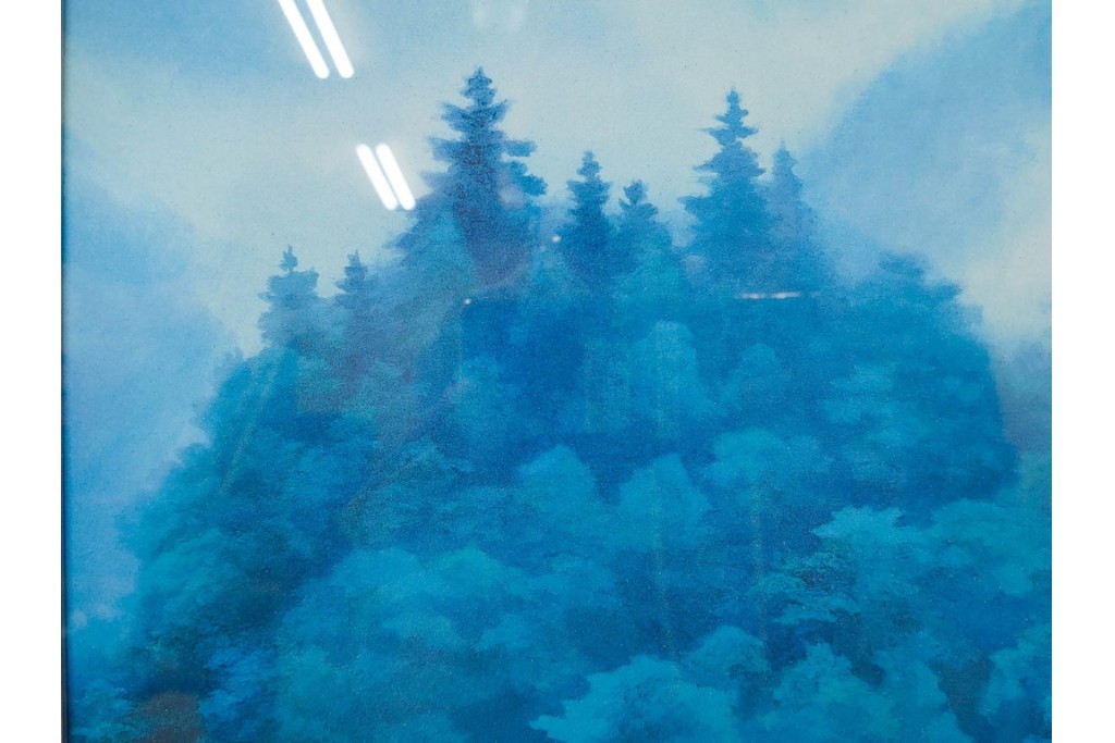 岩絵具方式複製画　東山魁夷　第1977番　「朝雲」　承認印入り保証書・外箱付き　(R-084923)