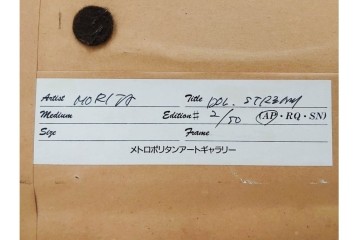 真作　直筆サイン入り　森田剛介(Gosuke Morita)　AP2/50　海中を泳ぐイルカが爽やかに描かれたシルクスクリーン　(R-084924)