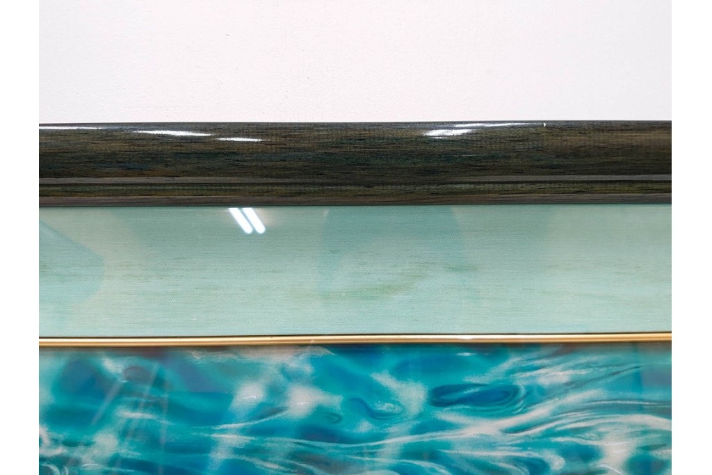 真作　直筆サイン入り　森田剛介(Gosuke Morita)　AP2/50　海中を泳ぐイルカが爽やかに描かれたシルクスクリーン　(R-084924)