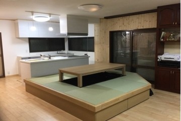 【分解した状態でのお渡し・直接引き取り限定】中古　美品　住宅展示場展示品　Panasonic　畳が丘　掘りごたつと小上がりユニットのセット一式　定価推定92万円相当(※商品画像は組み立て後イメージです)　(R-084925)