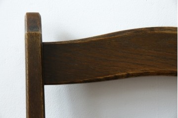 中古　永田良介商店　神戸洋家具　落ち着きのあるシックな佇まいが魅力のラダー型食堂椅子　(R-084935)