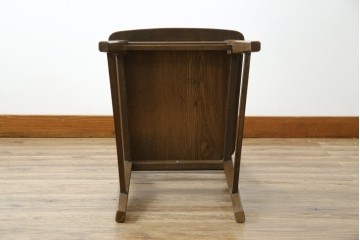 中古　永田良介商店　神戸洋家具　落ち着きのあるシックな佇まいが魅力のラダー型食堂椅子　(R-084935)