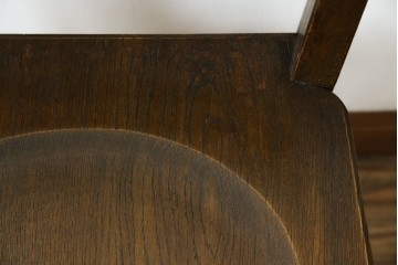 中古　永田良介商店　神戸洋家具　落ち着きのあるシックな佇まいが魅力のラダー型食堂椅子　(R-084935)