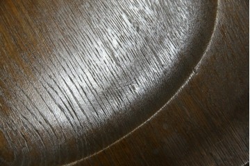 中古　永田良介商店　神戸洋家具　落ち着きのあるシックな佇まいが魅力のラダー型食堂椅子　(R-084935)