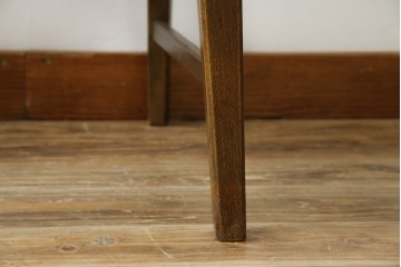 中古　永田良介商店　神戸洋家具　落ち着きのあるシックな佇まいが魅力のラダー型食堂椅子　(R-084935)
