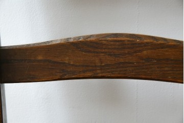 中古　永田良介商店　神戸洋家具　落ち着きのあるシックな佇まいが魅力のラダー型食堂椅子　(R-084935)