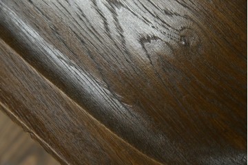 中古　永田良介商店　神戸洋家具　落ち着きのあるシックな佇まいが魅力のラダー型食堂椅子　(R-084935)