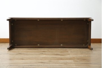 中古　DREXEL HERITAGE(ドレクセルヘリテイジ)　Triune(トライユン)　マホガニー材　クラシカルな佇まいのカクテルテーブル　(R-084937)