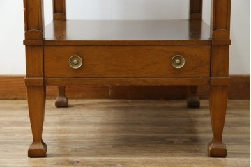 中古　美品　DREXEL HERITAGE(ドレクセルヘリテイジ)　Triune(トライユン)シリーズ　すっきりした佇まいのエンドテーブル　定価約12万円相当　(R-084938)