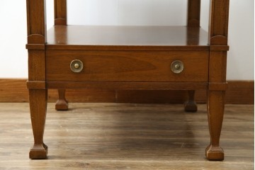 中古　美品　DREXEL HERITAGE(ドレクセルヘリテイジ)　Triune(トライユン)シリーズ　すっきりした佇まいのエンドテーブル　定価約12万円相当　(R-084939)