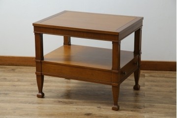 中古　美品　DREXEL HERITAGE(ドレクセルヘリテイジ)　Triune(トライユン)シリーズ　すっきりした佇まいのエンドテーブル　定価約12万円相当　(R-084939)