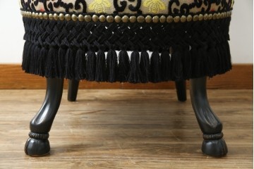 中古　美品　GUCCI(グッチ)　デコール　ゴージャスなデザインのアームチェア　定価約100万円相当　(R-084943)