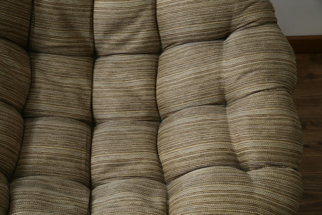 中古　美品　ACME Furniture(アクメファニチャー)　WICKER(ウィッカー)　ラタンフレームと柔らかなファブリックの素材感が魅力のイージーチェア　(R-084944)